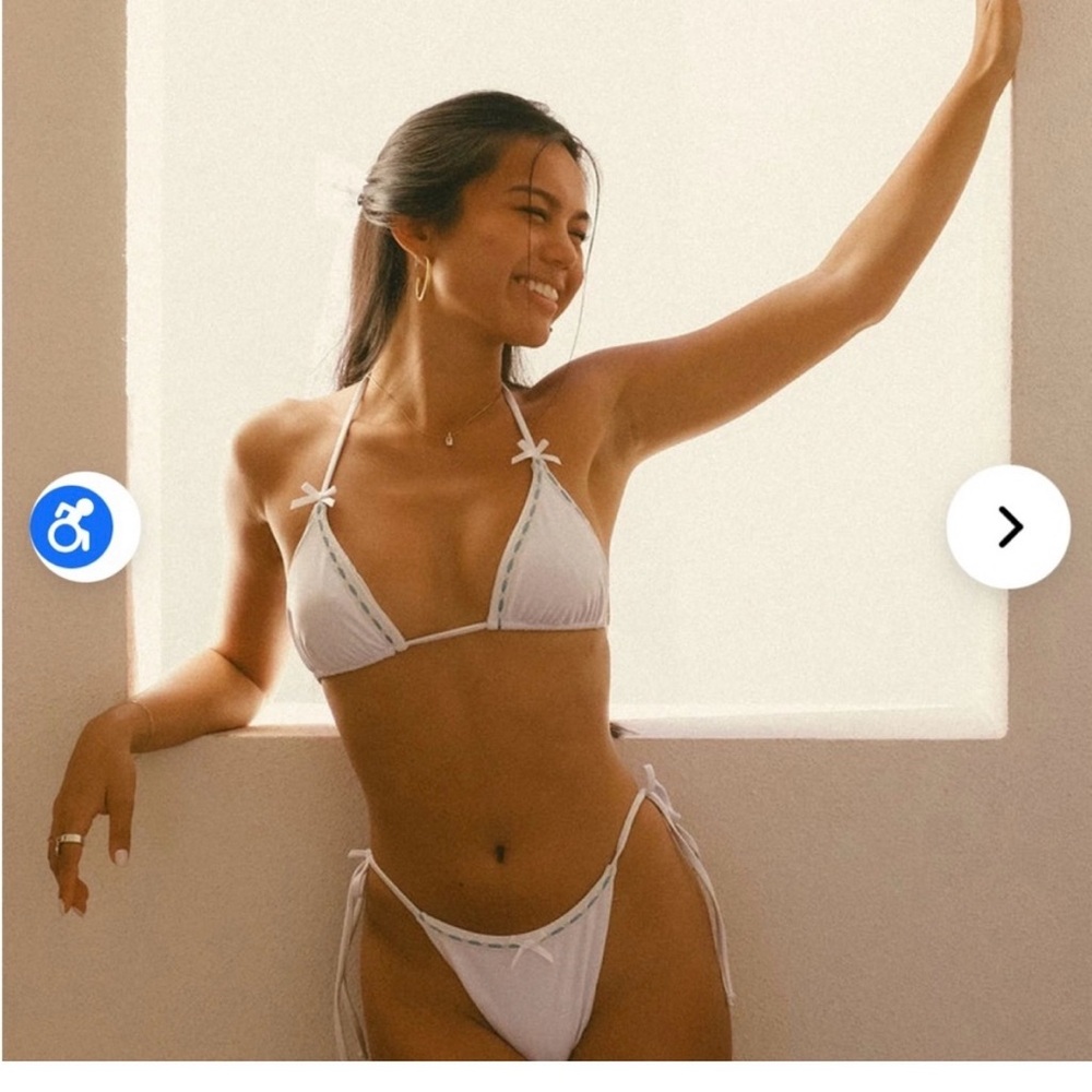 Dippin Daisy White Bikini